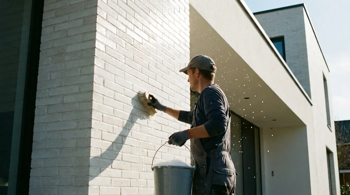 نگهداری از نمای آجر سفید