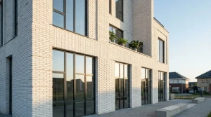 نمای آجر سفید مدرن